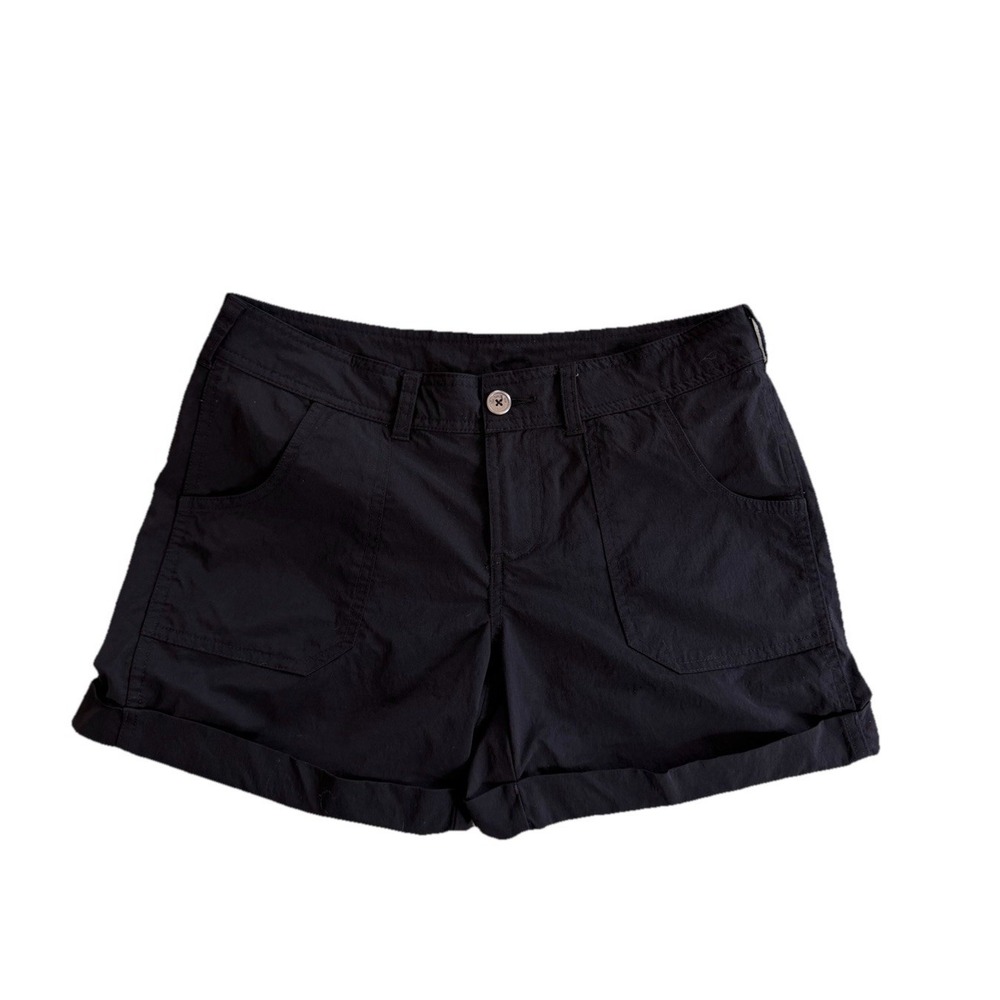 The North Face Black Outdoor Hiking Shorts Womens Sz 4 Nylon Lightweight